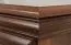 Armadio Sentis 24 marrone scuro | 2 ante battenti, 1 anta a specchio | 193 x 158 x 62 cm | Stile rustico elegante