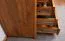 Comodino Tasman 07 | Rovere massello selvatico oliato | 51 x 51 x 30 cm | 3 cassetti eleganti
