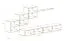 Pensile nero Balestrand 306 | Design moderno e semplice | 150 x 330 x 40 cm | Apertura a pressione