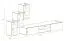 Pensile Volleberg 27 a cinque ante | Rovere Wotan/Bianco | 120 x 210 x 40 cm | Illuminazione LED blu