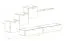 Pensile Balestrand 148 | Design moderno rovere Wotan | 150 x 330 x 40 cm | Apertura push-to-open