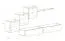Pensile nero Balestrand 306 | Design moderno e semplice | 150 x 330 x 40 cm | Apertura a pressione