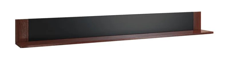 Mensola a parete lunga Krasno 15 | Legno massiccio di quercia | 20 x 182 x 22 cm | Design classico