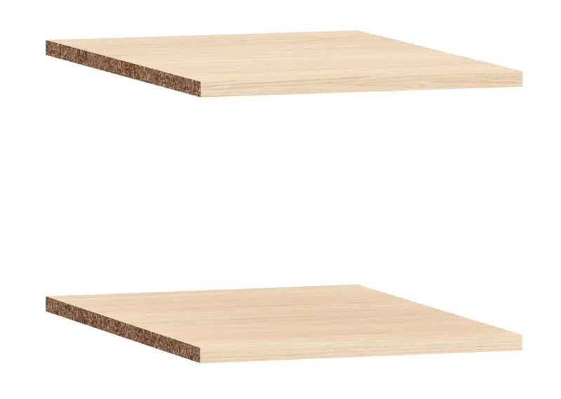 Set 2 ripiani per armadio Aegir 03/04/05/06 | Rovere naturale | Design Japandi | 3,2 x 43 x 46,1 cm