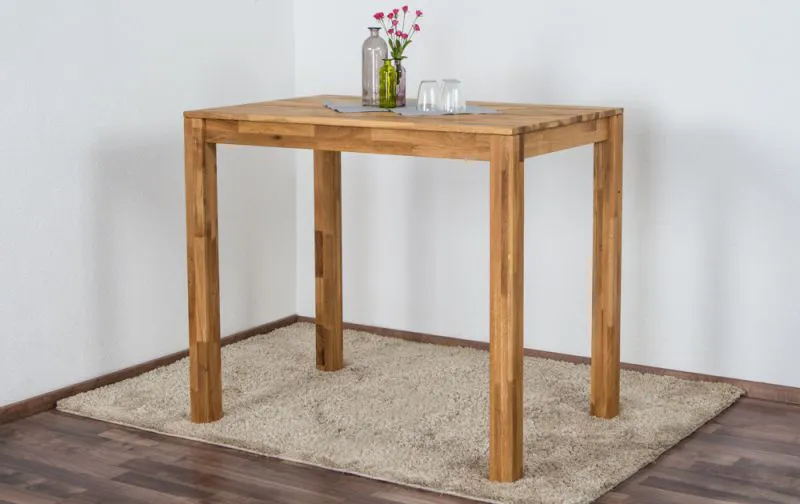 Tavolo alto in rovere massello | Design moderno | 120 x 80 cm | "Wooden Nature" 119