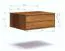 Comodino sospeso "Venant" 17, rovere massello, oliato, 2 cassetti, funzione "push-to-open", Sistema "Soft-Close", 50 x 39 x 19 cm