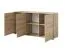 Cassettiera a tre ante Zapopan 07 | Sei scomparti spaziosi | Rovere Artisan | 88 x 150 x 40 cm | Design versatile