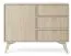Cassettiera due scomparti Crewe 10 | Beige/Rovere | 80 x 106 x 38 cm | Design moderno e funzionale