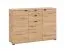 Credenza Pecini 03 | Rovere Artisan | 3 ante, 2 cassetti, 8 scomparti | Bordi ABS | 95 x 135 x 40 cm