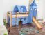 Set biancheria da letto bambini 2 pezzi | Motivo delfino | 100% cotone | Blu | 140 x 200 cm + 80 x 80 cm