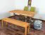 Tavolo pranzo Nature 412 in faggio massello oliato | Piano rustico | 140 x 90 cm | Design moderno e stabile