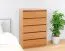 Cassettiera Kebumen 22 ontano | 6 cassetti | 102 x 65 x 42 cm | Design moderno