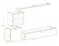 Pensile design Balestrand 235 | Rovere Wotan/Bianco | 150x250x40 cm | Apertura push-to-open