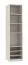 Ingresso completo - Set B "Cabecao", 5 pz, color cashmere, armadi a giorno, 2 cassetti, 4 barre appendiabiti