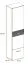 Set ingresso 6 pezzi Sviland | Rovere Wellington e bianco lucido | Armadio, scarpiera, cassettiere, specchio, LED