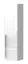 Pensile Garim 39 | Bianco lucido | 115 x 30 x 29 cm | Design moderno | Soft Close