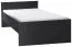 Letto singolo Marincho 79 nero | 90 x 200 cm | Design moderno per cameretta | Struttura stabile