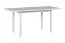 Tavolo da pranzo allungabile RAIVIS bianco | 70 x 120/160 cm | Piano laminato antigraffio | Design moderno