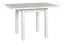Tavolo pranzo bianco DEIMONDS | Allungabile salvaspazio | 80 x 80/110 cm | Gambe in legno robuste | Piano 32 mm