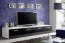 Mobile porta TV Bjordal 60 | 4 scomparti | Nero lucido/Bianco opaco | 35 x 200 x 45 cm