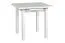 Tavolo pranzo bianco DEIMONDS | Allungabile salvaspazio | 80 x 80/110 cm | Gambe in legno robuste | Piano 32 mm