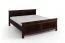 Letto king size "Guil" 03, pino finlandese massiccio, color tabacco, superficie di riposo: 200 x 200 cm