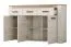 Madia Zemun 01 | Rovere grigio e bianco | 3 ante, 3 cassetti, 6 scomparti | 98 x 160 x 36,5 cm