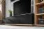 Parete attrezzata "Storli" 02, color rovere ribbeck / nero, 11 scomparti, 1 armadio, 1 scaffale, 1 mensola, 1 mobile TV, sistema "push to open", 240 x 40 x 127 cm