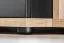 Parete attrezzata "Storli" 02, color rovere ribbeck / nero, 11 scomparti, 1 armadio, 1 scaffale, 1 mensola, 1 mobile TV, sistema "push to open", 240 x 40 x 127 cm