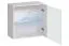 Pensili moderni con illuminazione LED | Balestrand 360 bianco/grigio | 110 x 130 x 30 cm | Mensola a parete inclusa
