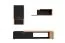 Pensile Bjordal 03 | Nero opaco e rovere Wotan | 200 x 170 x 40 cm | 6 vani | Design moderno