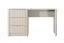 Scrivania "Sloughia" 19, beige, maniglie: metallo, 3 cassetti, bordi in ABS, 140 x 55 x 76 cm