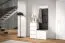 Scarpiera stretta 2 scomparti Zapopan 70 | 1 anta ribaltabile | Bianco | 49,5 x 50 x 40 cm | 3 ganci appendiabiti