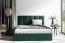 Pannelli imbottiti velluto verde scuro | Set 10 pezzi | 70 x 30 cm | Facili da pulire | Design elegante