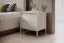 Comodino Balta 13 beige | 2 cassetti con sistema push-to-open | Bordi ABS | 56 x 53,5 x 39,5 cm