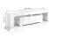 Mobile TV Zolvini | Bianco lucido | 140 x 35 x 47,5 cm | ampio ripiano ribaltabile | Push to Open | Robusto e resistente | completamente laccato