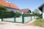 Cancello con telaio tubolare - 2 ante, Effetto: zincato, Altezza: 103 cm, Luce netta: 200 cm