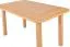Tavolo da pranzo TAISIA | Rovere naturale | Aspetto arrotondato | 80 x 140/180 cm | Fino a 8 persone