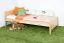 Letto singolo 117 in faggio massiccio | Finitura naturale | Rete a doghe inclusa | 90 x 200 cm