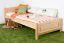 Letto singolo 117 in faggio massiccio | Finitura naturale | Rete a doghe inclusa | 90 x 200 cm