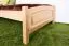 Letto singolo 117 in faggio massiccio | Finitura naturale | Rete a doghe inclusa | 90 x 200 cm