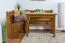 Panca angolare in pino massello rovere rustico Junco 243 | Design moderno | 84 x 110 x 152 cm