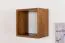 Mensola a muro in pino massello | Finitura rovere rustico | Junco 219C | 30 x 30 x 20 cm