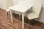 Tavolo in pino massello bianco Junco 233B | 75x75 cm | Design moderno e robusto