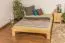 Letto alla francese "A10", pino massiccio, colore naturale, incl. rete a doghe - 140 x 200 cm