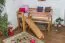 Letto a soppalco Samuel 90 x 200 cm | Faggio massiccio naturale | Scivolo incluso | Rete a doghe avvolgibile
