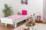 Letto singolo 116, faggio massello, laccato bianco, incl. rete a doghe - 90 x 200 cm