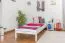 Letto singolo 99, pino massello, laccato bianco, incl. rete a doghe - 90 x 200 cm
