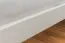Letto singolo 99, pino massello, laccato bianco, incl. rete a doghe - 90 x 200 cm