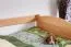 Letto singolo "Easy Premium Line" K1/s in faggio massello naturale - 90 x 190 cm